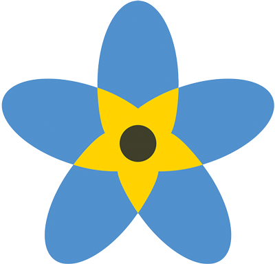 Blue Flower Icon